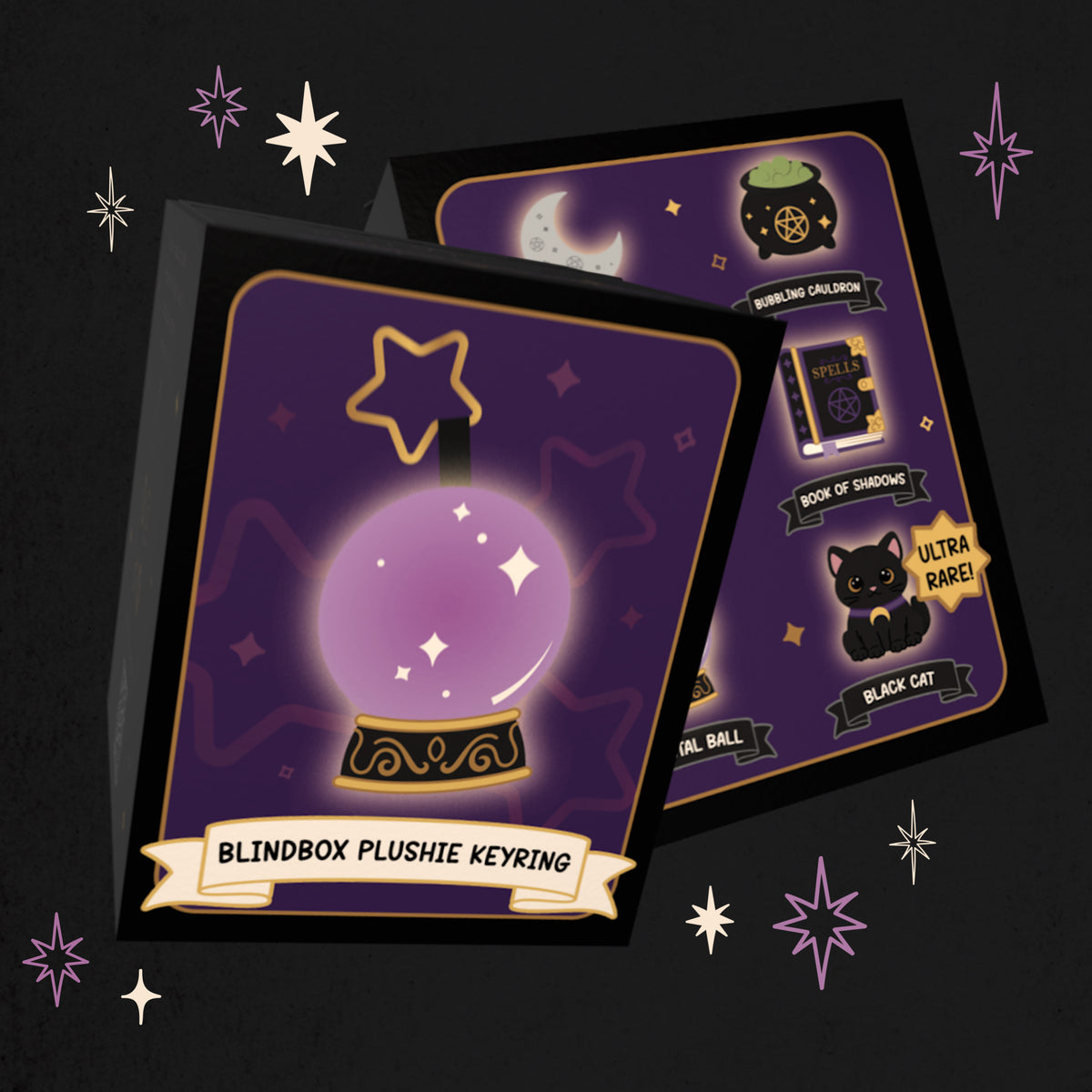 Pre-Order - Blind Box Mystery Witchy Plushie Keyrings