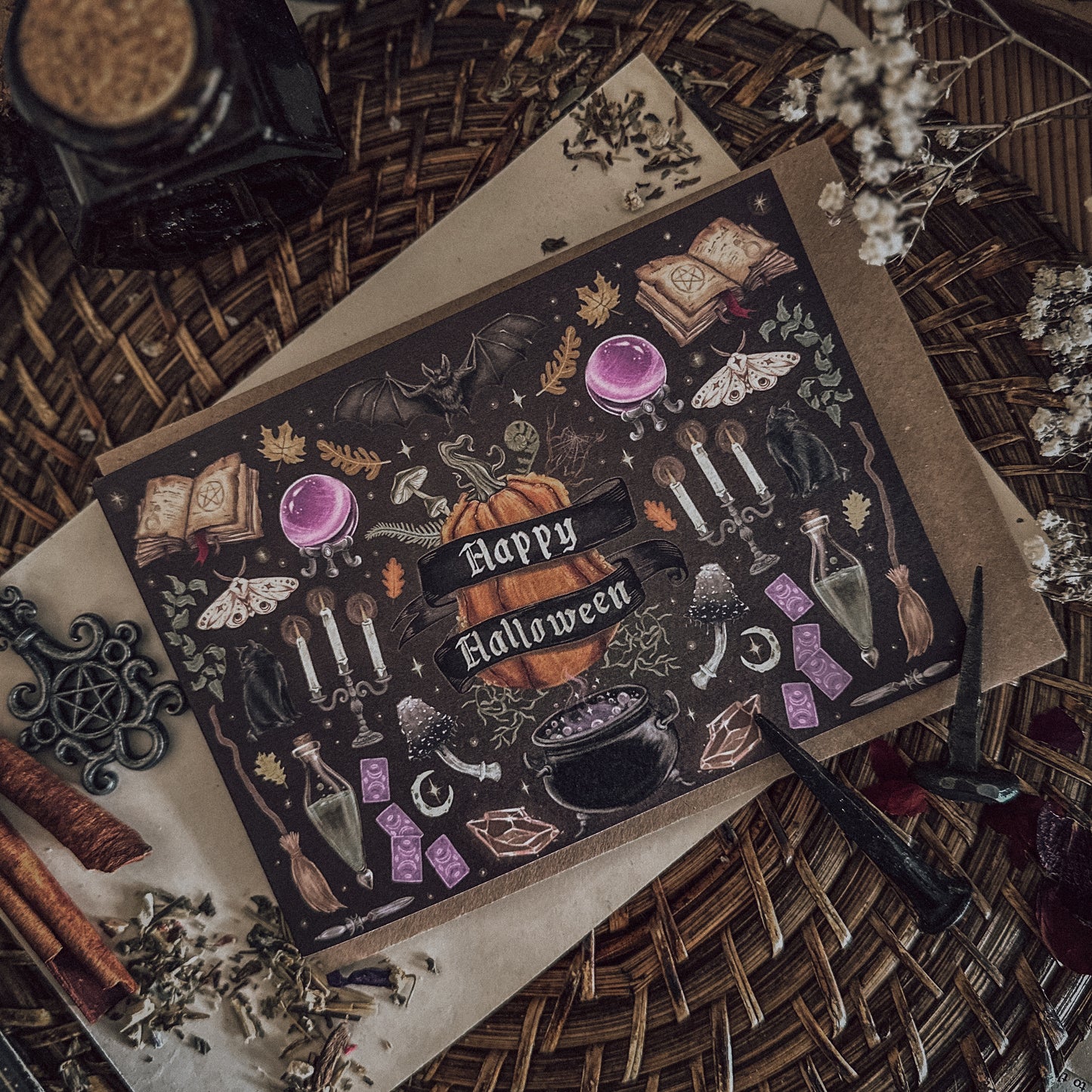 Bundle - 3 x Halloween - Blank Greeting/Note Cards