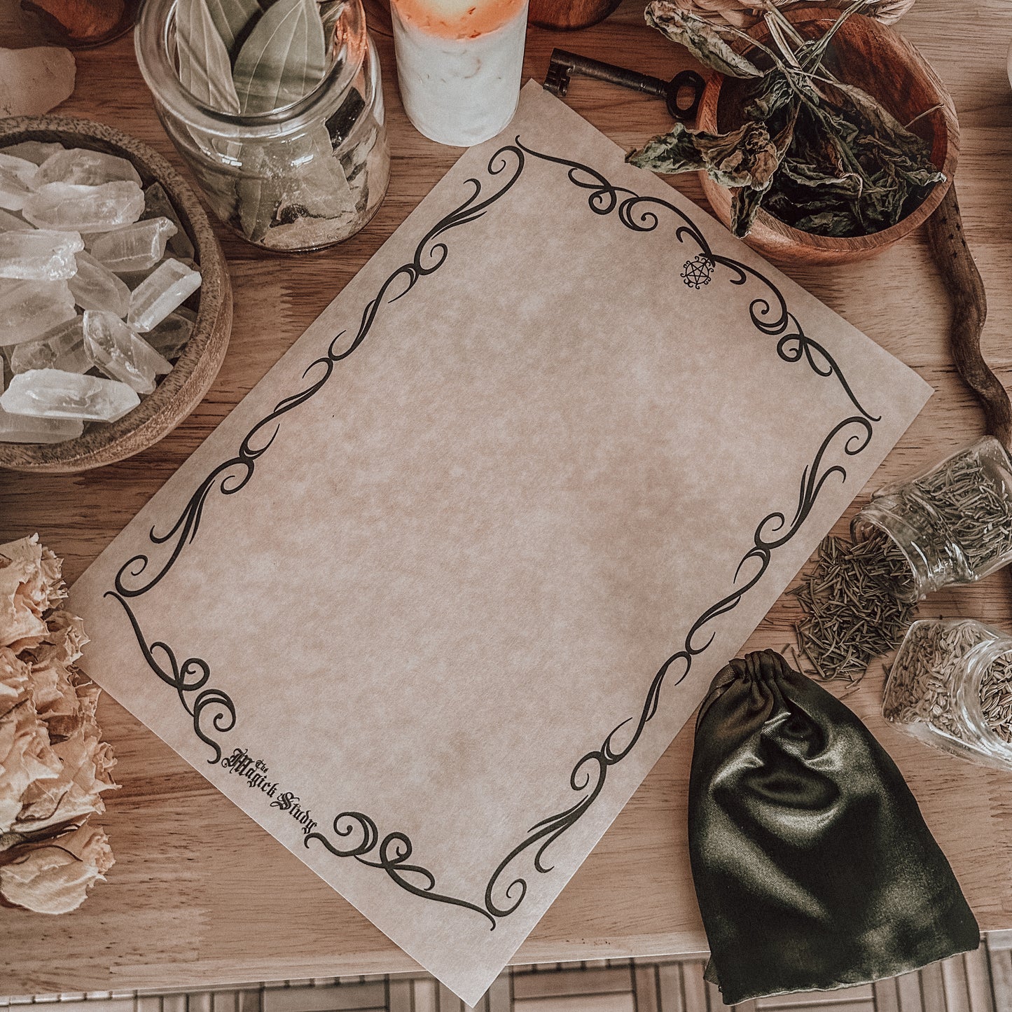 Printed Parchment Spell Sheets - Set One