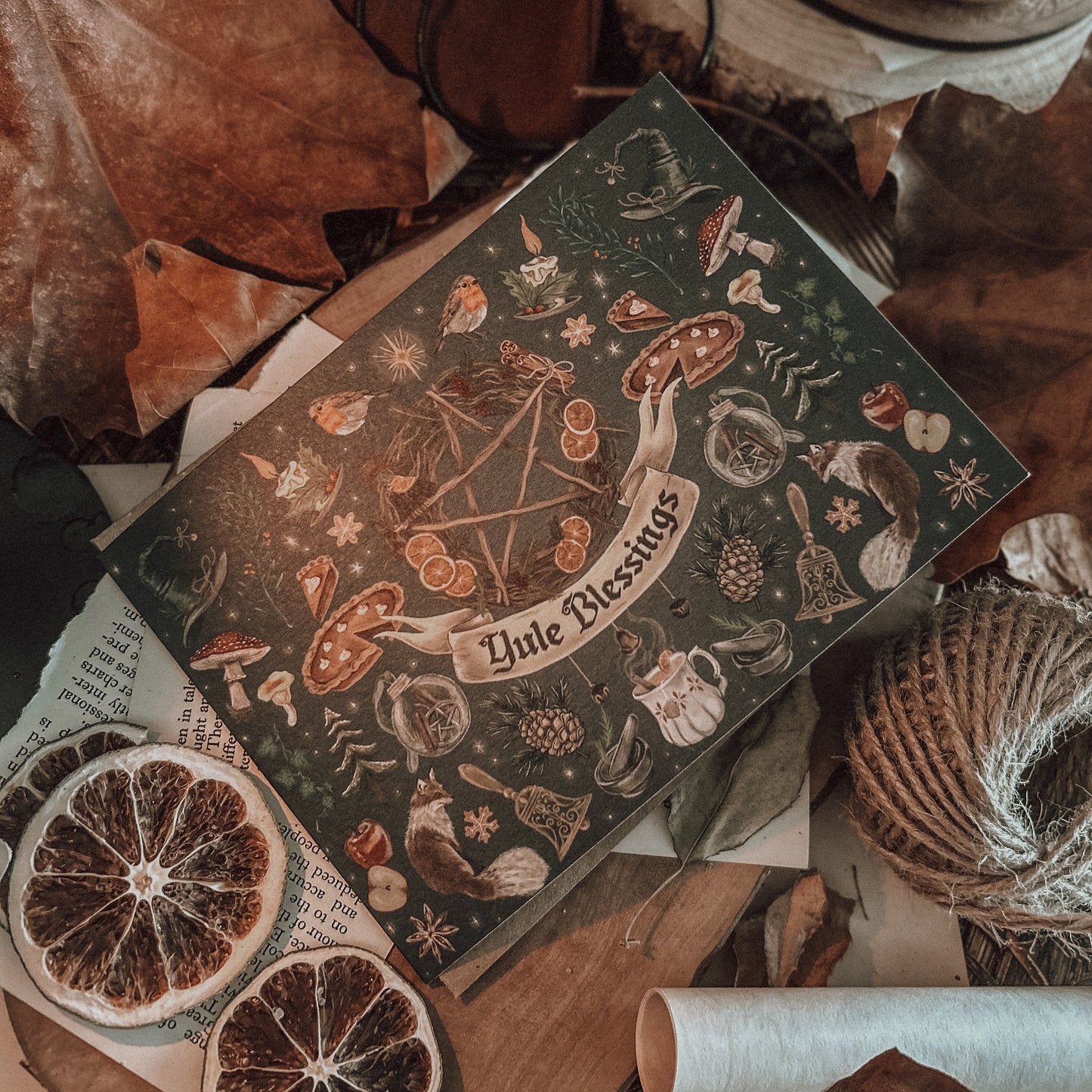 Yule - Blank Greeting/Note Card